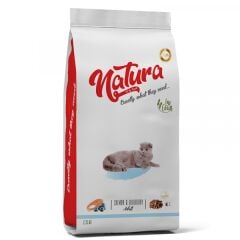 Natura Düşük Tahıllı Somon _ Yaban Mersini Yetişkin Kedi Maması 2,25Kg