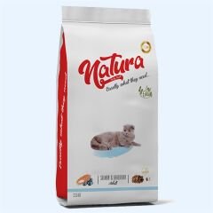 Natura Düşük Tahıllı Somon _ Yaban Mersini Yetişkin Kedi Maması 2,25Kg
