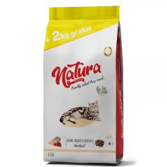 Natura Düşük Tahıllı Somon, Hamsi _ Böğürtlen Kısır Kedi Maması 8+2 Kg