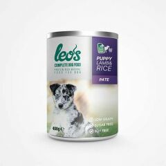 Leos Kuzu Etli ve Pirinçli Pate Yavru Köpek Konservesi 12 Adet 400 Gr