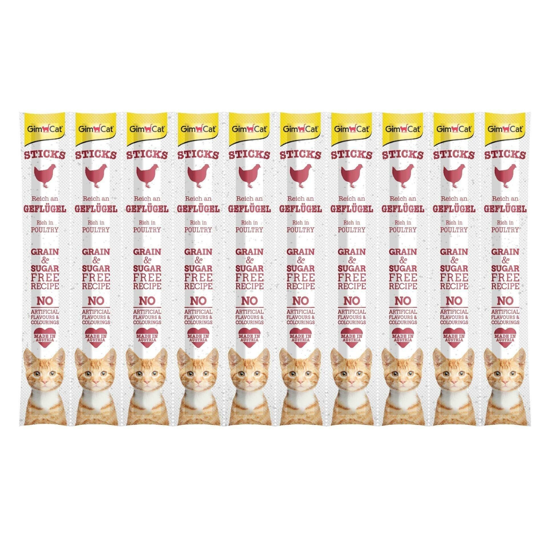 Gimcat Kedi Ödül Çubuğu Kümes Hayvan Etli 50 Gr. 10 lu