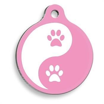 PetTagArt Qr Smart ID Pembe Zen Pati Kedi ve Köpek Künyesi