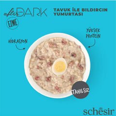 Schesir After Dark Pate Tavuk Etli ve Bıldırcın Yumurtalı Tahılsız Yetişkin Kedi Konservesi 80 Gr
