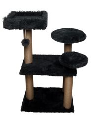 Dubex 65x88x111 cm Kedi Oyun Evi ve Tırmalama Platformu Gri