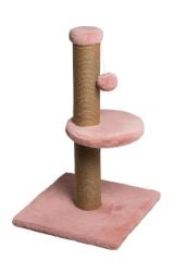 Dubex 34x34x67 cm Kedi Tırmalama Platformu Pembe