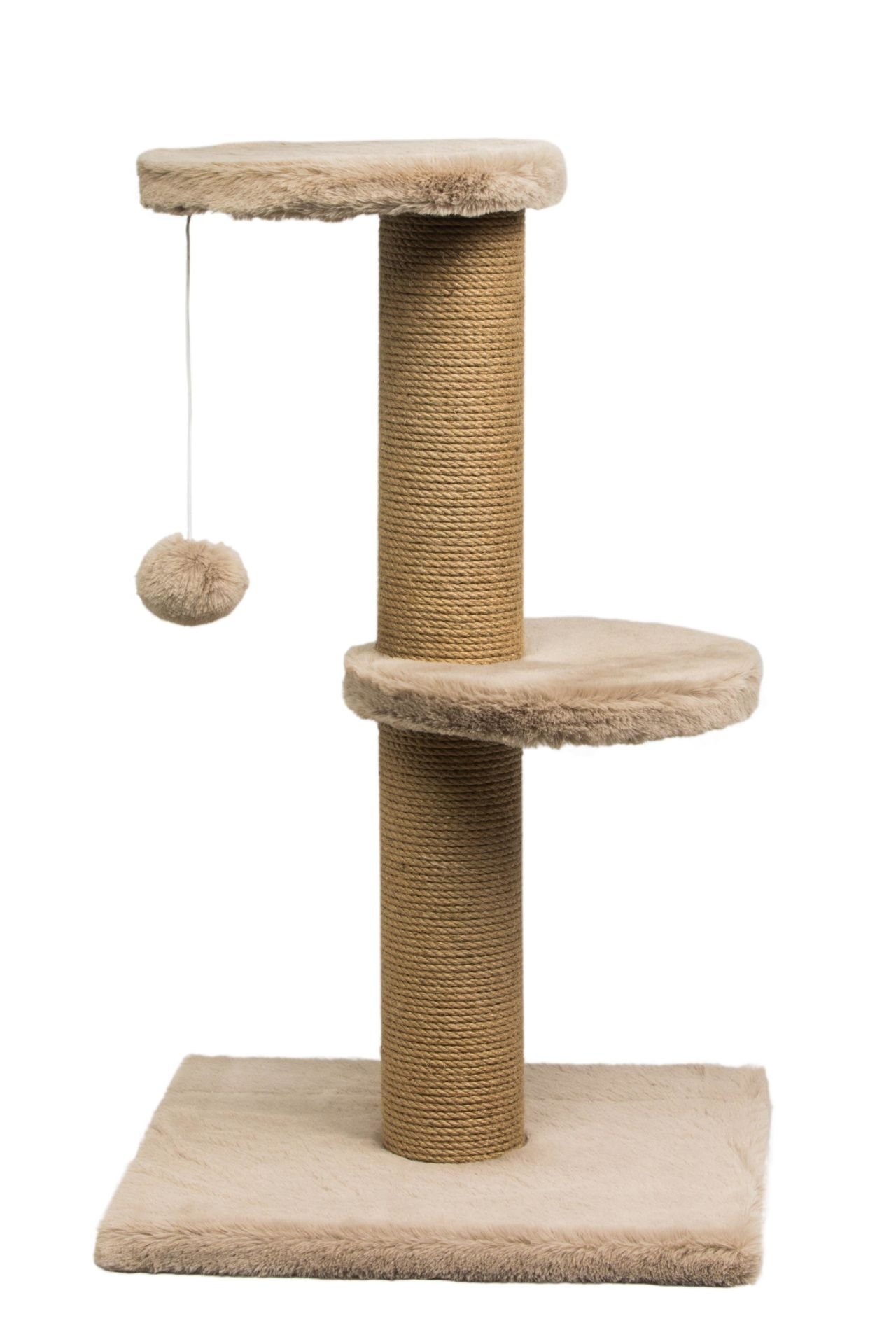 Dubex 34x34x67 cm Kedi Tırmalama Platformu Bej