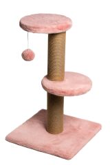 Dubex 34x34x67 cm Kedi Tırmalama Platformu Pembe