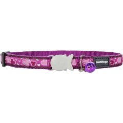 Reddingo Breezy Love Desenli Kedi Boyun Tasması 12mm / 20-32 cm Mor