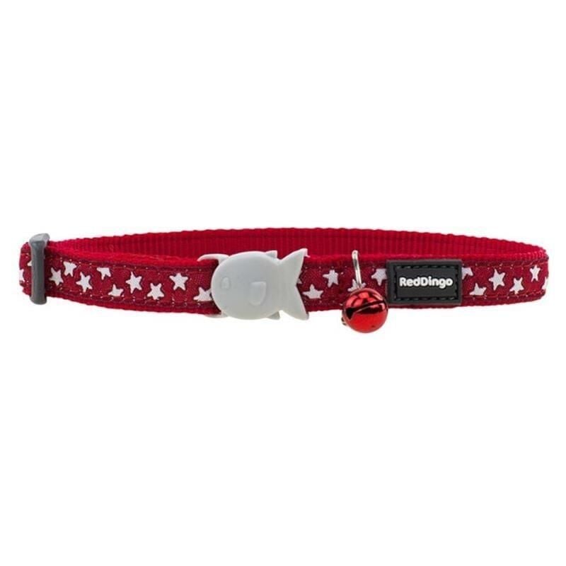 Reddingo Yıldız Desenli Kedi Boyun Tasması 12mm / 20-32 cm