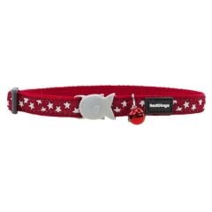 Reddingo Yıldız Desenli Kedi Boyun Tasması 12mm / 20-32 cm
