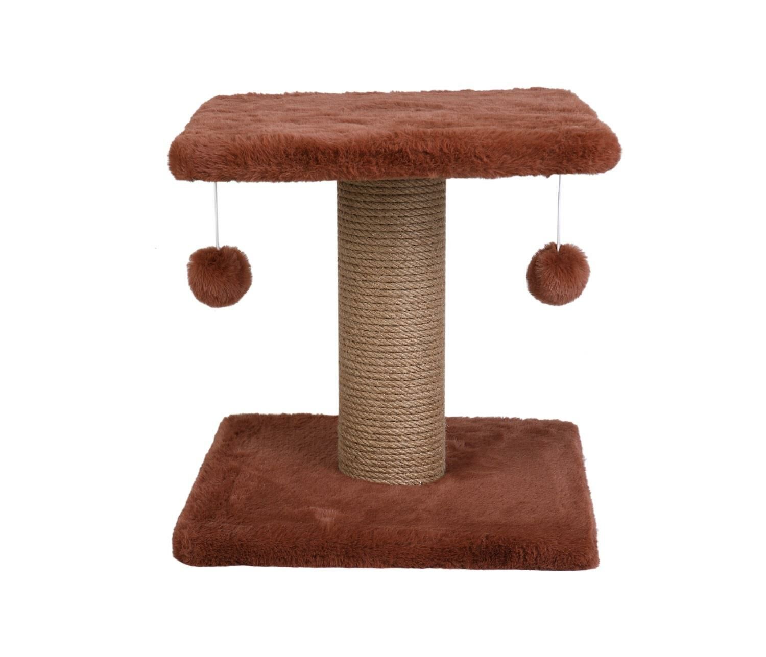 Dubex 34x34x34 cm Kedi Tırmalama Platformu Tarçın