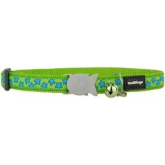 Reddingo Yıldız Desenli Kedi Boyun Tasması 12mm / 20-32 cm 12 mm (Xs) - Lime