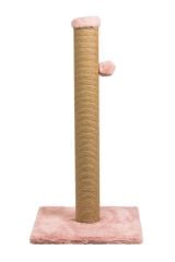 Dubex 39x39x80 cm Kedi Tırmalama Platformu Pembe