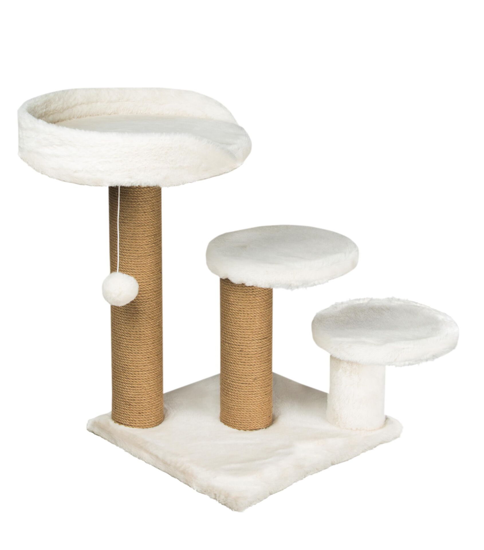 Dubex 65x65x60 cm Kedi Oyun ve Tırmalama Platformu Beyaz