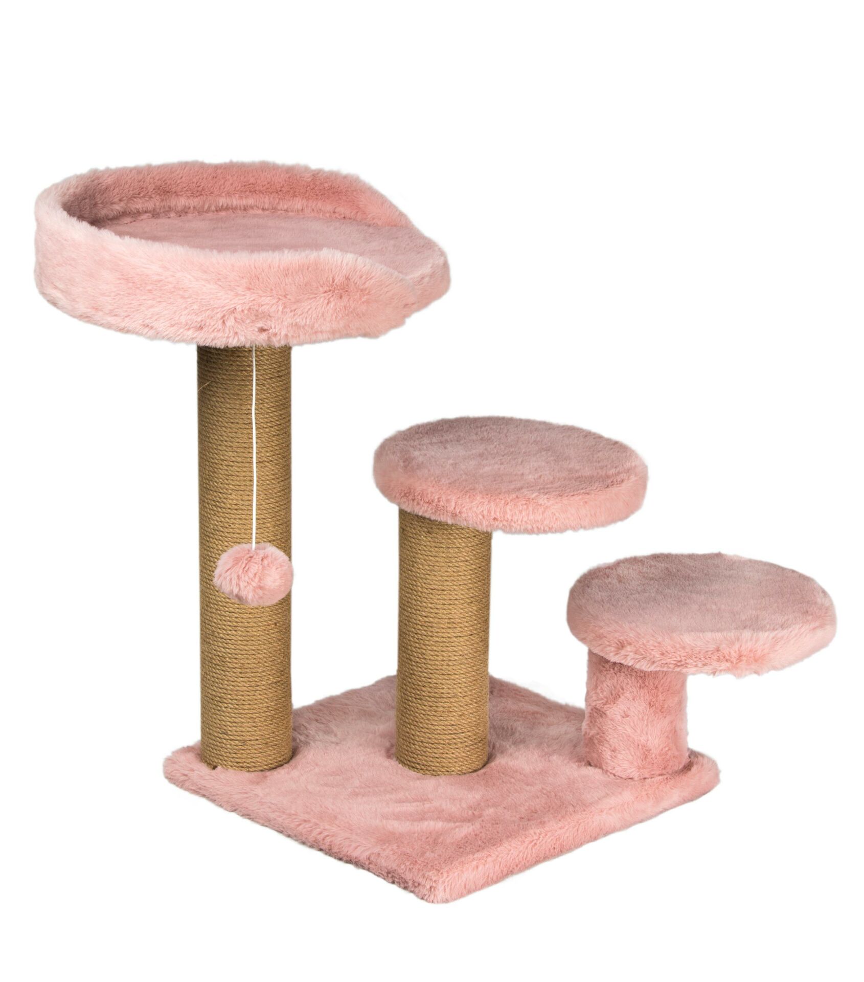 Dubex 65x65x60 cm Kedi Oyun ve Tırmalama Platformu Pembe