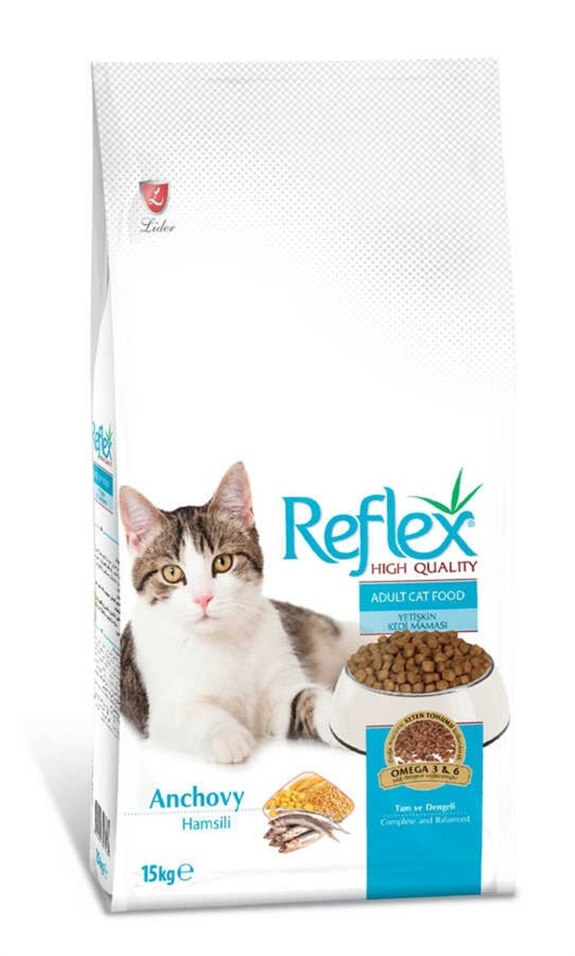 Reflex Hamsili Yetişkin Kedi Maması 15 Kg