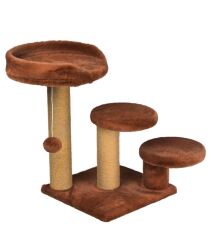 Dubex 65x65x60 cm Kedi Oyun ve Tırmalama Platformu Tarçın