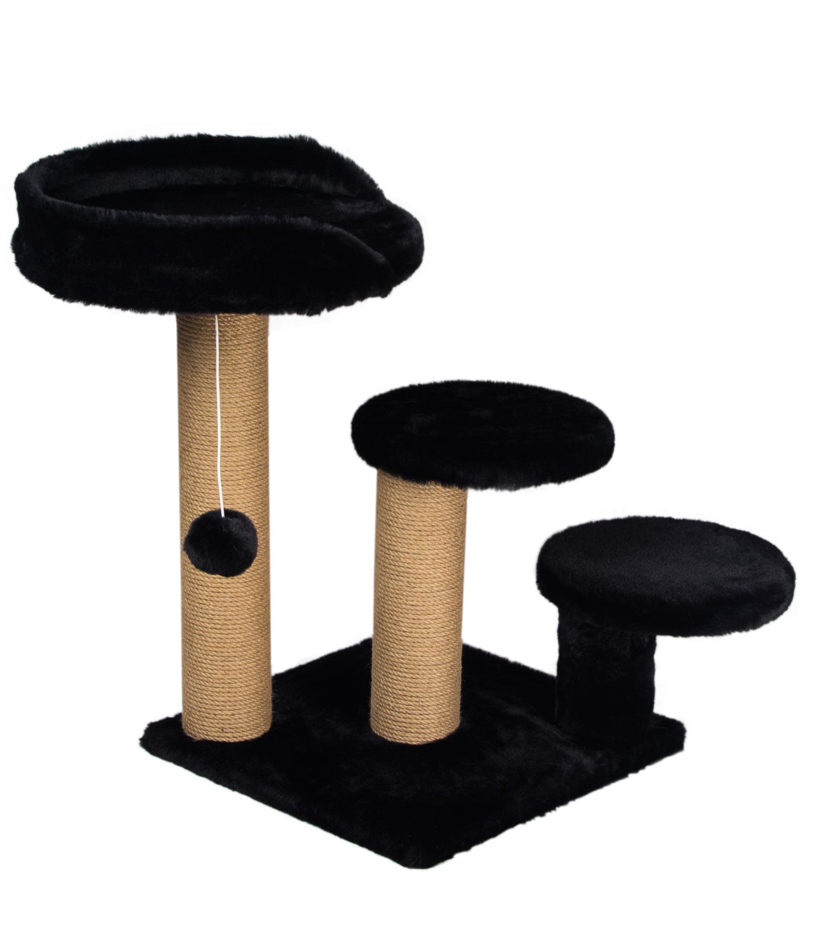 Dubex 65x65x60 cm Kedi Oyun ve Tırmalama Platformu Siyah