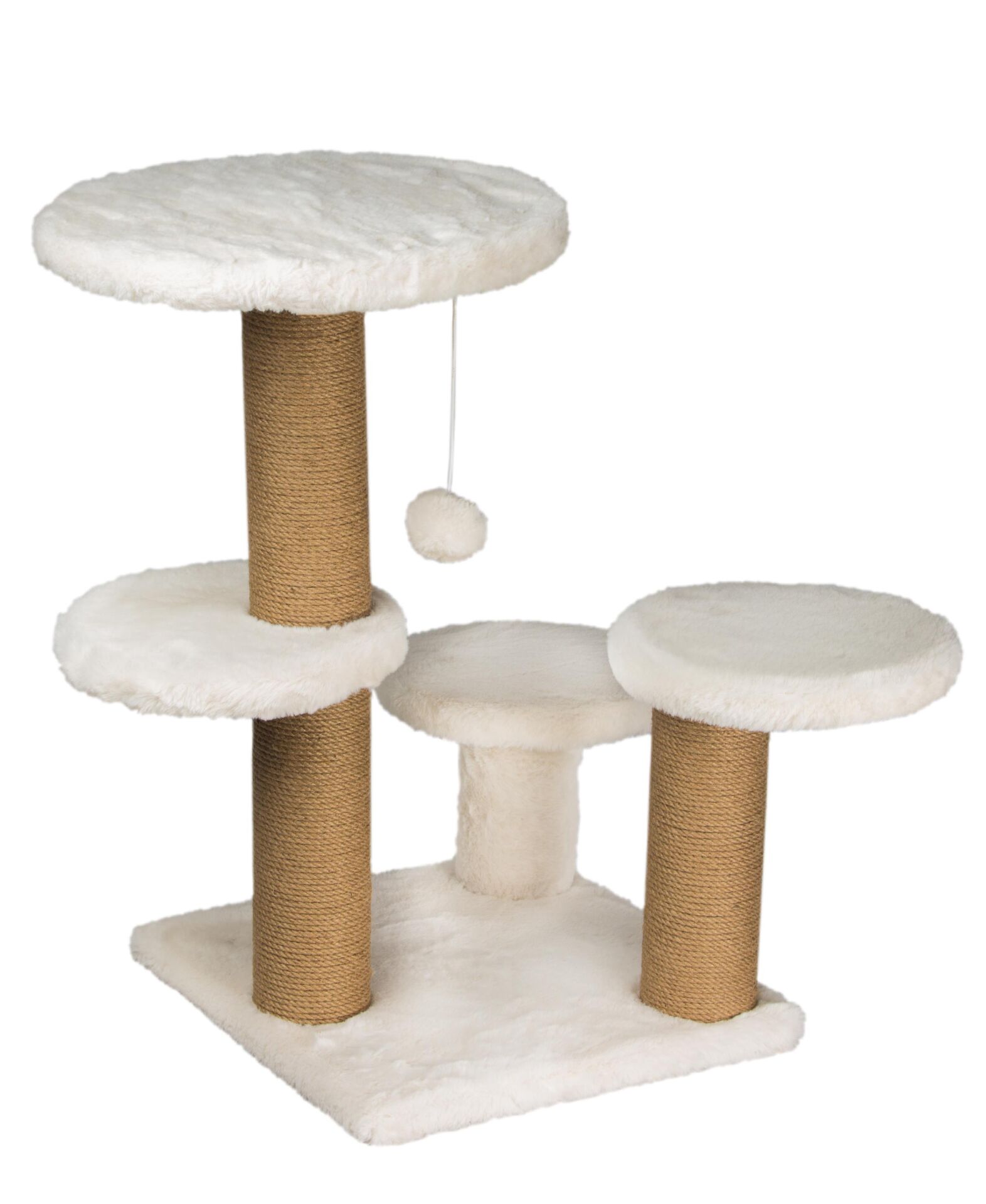 Dubex 62x62x71 cm Kedi Oyun ve Tırmalama Platformu Beyaz