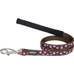 Reddingo Kahverengi Üzerine Pembe Benekli Uzatma / 1.2 m 15 mm (S) - Kahverengi