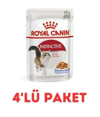 Royal Canin Instictive İn Jelly 85Gr Kedi Konservesi 85 Gr 4'Lü Paket