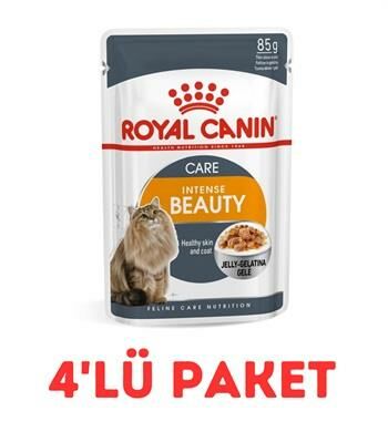 Royal Canin Intense Beauty Jelly Kedi Konservesi 85Gr 4'Lü Paket