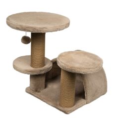 Dubex 53x65x52 cm Kedi Oyun ve Tırmalama Platformu Bej
