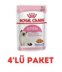 Royal Canin Kitten Instinctive İn Jelly Yavru Kedi Jel Konservesi 85Gr 4'Lü Paket