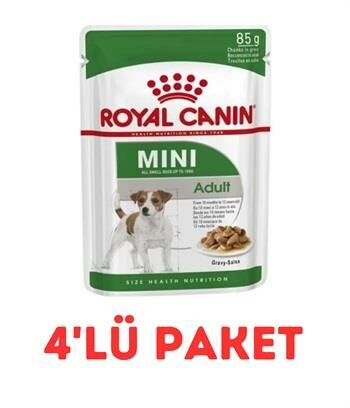 Royal Canin Mini Adult Küçük Irk Pouch Konserve 85 Gr 4'Lü Paket