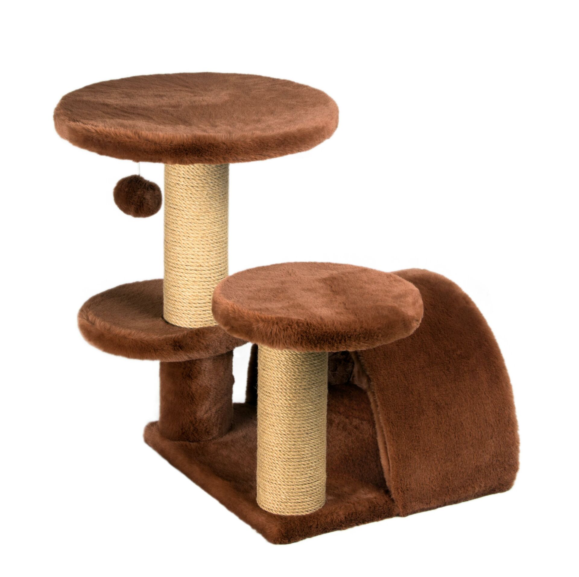 Dubex 53x65x52 cm Kedi Oyun ve Tırmalama Platformu Tarçın