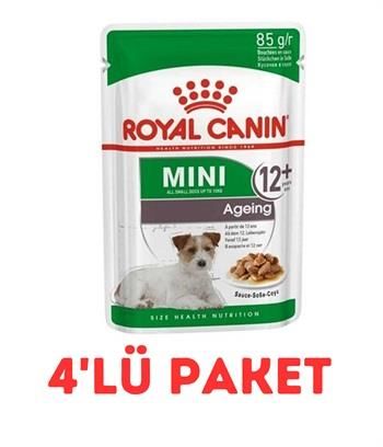 Royal Canin Mini Ageing Küçük Irk Yaşlı Köpek Pouch Konserve 85 Gr 4'Lü Paket