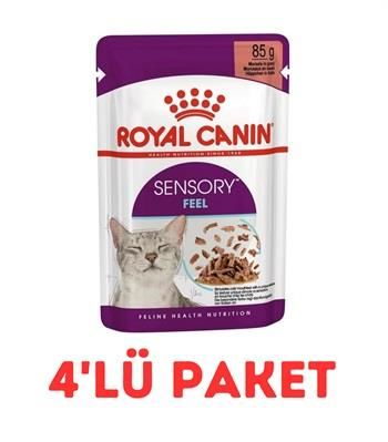 Royal Canin Sensory Feel Pouch Yaş Kedi Maması 85 Gr 4'Lü Paket