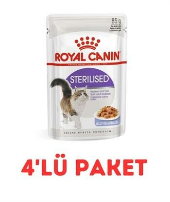 Royal Canin Sterilised Jelly Kısırlaştırılmış Kedi Konservesi 85 Gr 4'Lü Paket