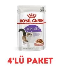 Royal Canin Sterilised Kısırlaştırılmış Kedi Konservesi 85Gr 4'Lü Paket