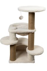 Dubex 60x65x84 cm Kedi Oyun Evi ve Tırmalama Platformu Beyaz