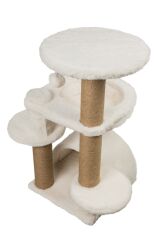 Dubex 60x65x84 cm Kedi Oyun Evi ve Tırmalama Platformu Beyaz