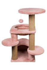 Dubex 60x65x84 cm Kedi Oyun Evi ve Tırmalama Platformu Pembe