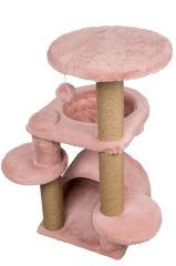 Dubex 60x65x84 cm Kedi Oyun Evi ve Tırmalama Platformu Pembe