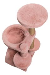 Dubex 60x65x84 cm Kedi Oyun Evi ve Tırmalama Platformu Pembe