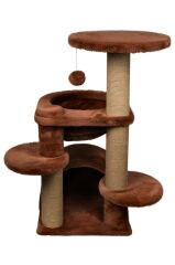 Dubex 60x65x84 cm Kedi Oyun Evi ve Tırmalama Platformu Tarçın