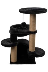 Dubex 60x65x84 cm Kedi Oyun Evi ve Tırmalama Platformu Siyah