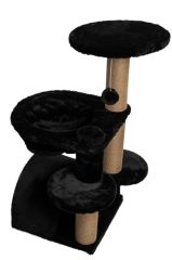 Dubex 60x65x84 cm Kedi Oyun Evi ve Tırmalama Platformu Siyah