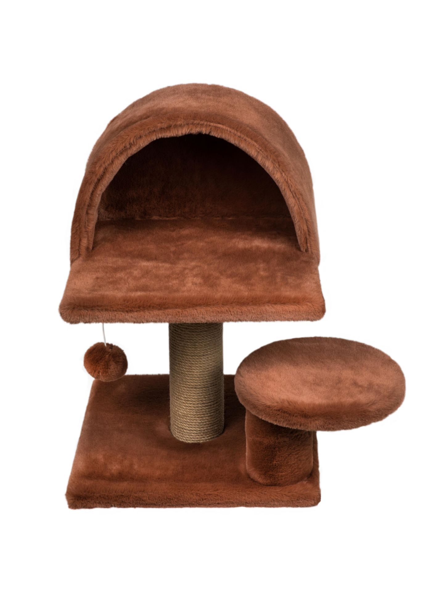 Dubex 50x50x55 cm Kedi Oyun Evi ve Tırmalama Platformu Tarçın