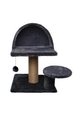 Dubex 50x50x55 cm Kedi Oyun Evi ve Tırmalama Platformu Gri