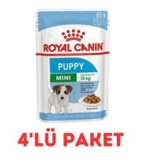 Royal Canin Puppy Küçük Irk Yavru Köpek Pouch Konserve 85 Gr 4'Lü Paket