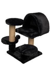 Dubex 63x63x55 cm Kedi Oyun Evi ve Tırmalama Platformu Siyah