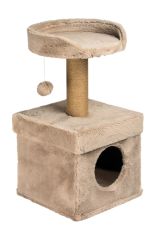 Dubex 39x39x72 cm Kedi Oyun Evi ve Tırmalama Platformu Bej